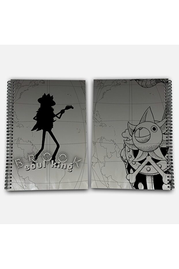 One Piece Brook Checkered A4 School Notebook 72 Sheets Model 2 - Straw Hat Series - 1