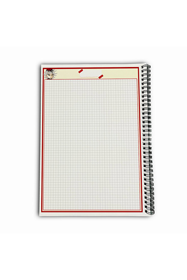 Demon Slayer Doma Kareli A4 School Notebook 72 Sheets Model 1 - 6
