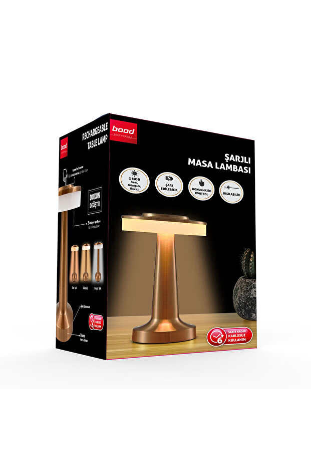Çok Renkli Şarjlı Masa Lambası DL-05, Şık ve Taşınabilir Aydınlatma Seçeneği - 1