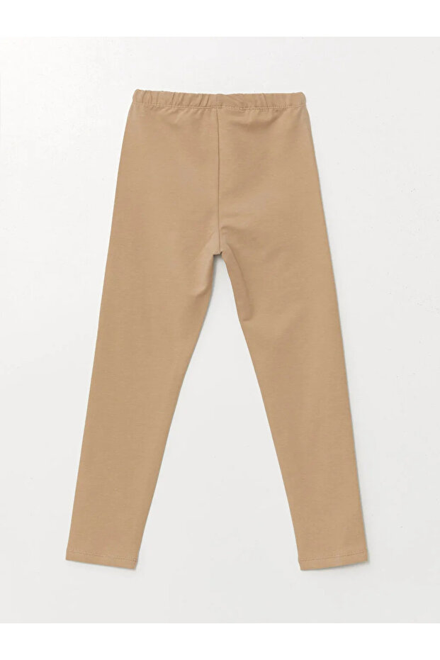 Beli Lastikli Basic Kız Çocuk Tayt - 1