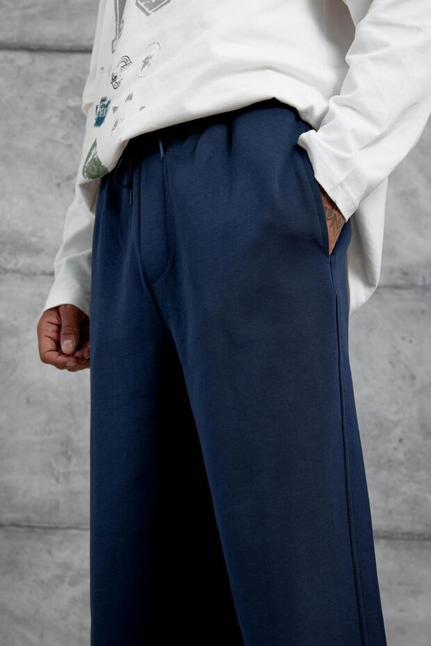 Lacivert Basic Model Eşofman - 3