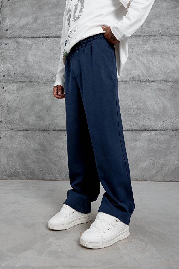 Lacivert Basic Model Eşofman - 1