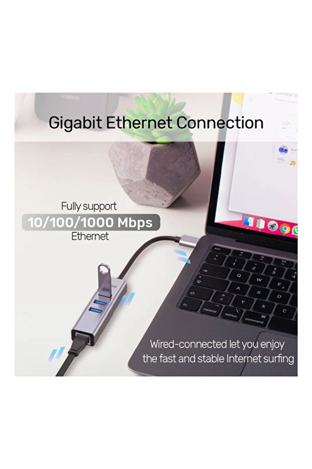 4-in-1 Ethernet Hub Y-3088B – Fast & Reliable - 3