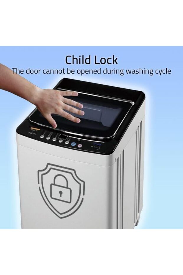 Top Loading Fully Automatic Washing Machine 9KG, Light Grey Model RO-10TLT - 4
