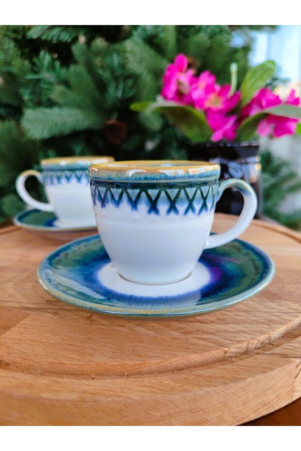 Antique 2 'li Kahve Fincan Seti 90 ml - 1