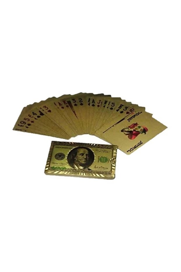 بطاقات لعب الدولار الذهبي - 1