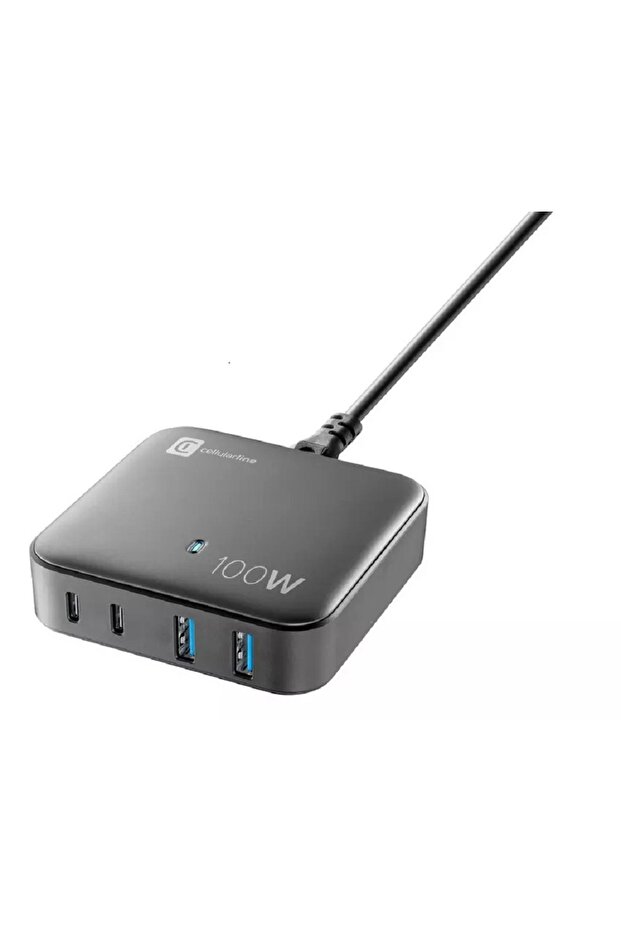 مكتب متعدد الطاقة، 100 واط، أسود - 2