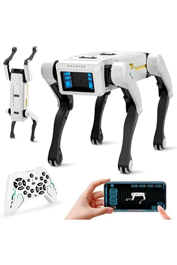 كلب روبوت ذكي - حيوان أليف تفاعلي STEM مع التحكم الصوتي، وأكثر من 30 إجراءً وبرمجة التطبيق، - 2