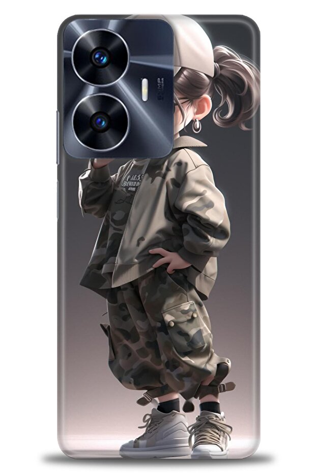 C55 4g Compatible A+ Plus Case + Ceramic Unbreakable Screen Protector - 254 - 1