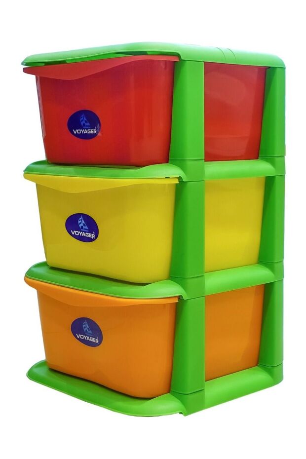 Three-Layer Wardrobe Multi-Color - 1