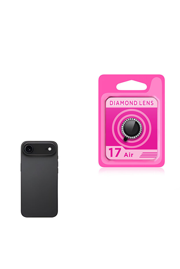 واقي عدسة الكاميرا لهاتف iPhone 17 Air CL-06 - أسود