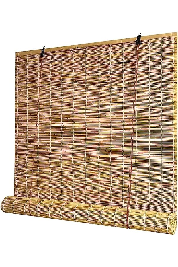 FFD Bamboo Blind With Accessories Window Covering Roller Bamboo Blind Hanging Window Bamboo 120x200