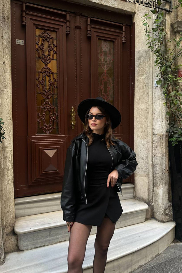 سترة جلدية بومبر - 2