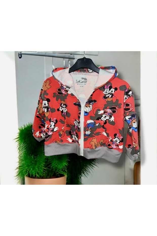 Kapusonlu fermuarli sweatshirt