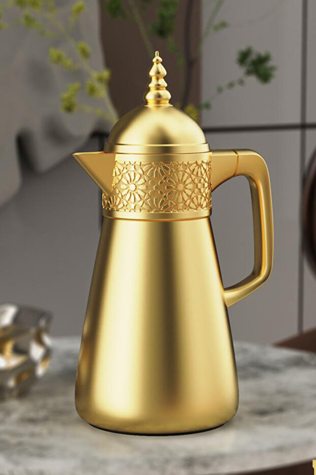 ترمس قهوة/شاي مزخرف (دلة ترمس حرارية).