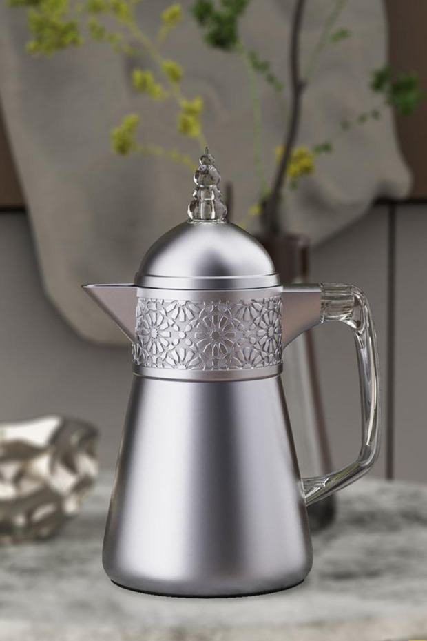 ترمس قهوة/شاي مزخرف (دلة ترمس حرارية).