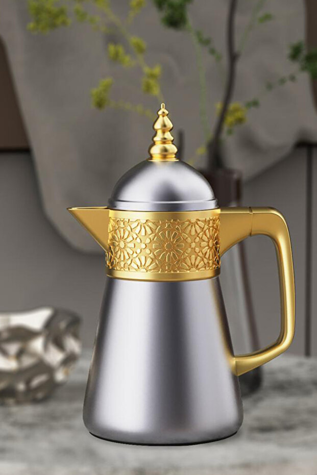 ترمس قهوة/شاي مزخرف (دلة ترمس حرارية).
