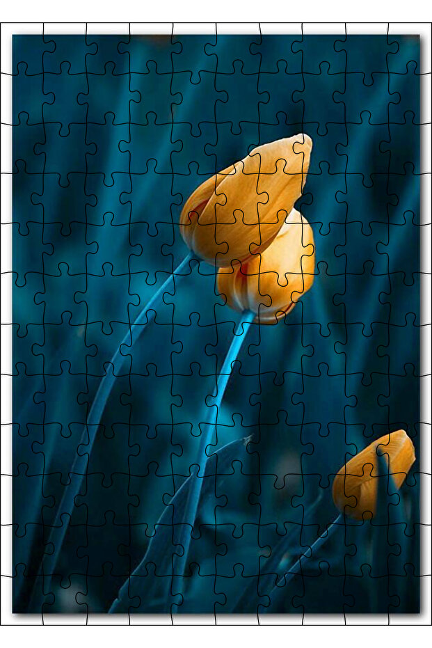 Cakasepetim Kissing Orange Tulips 120 Piece Puzzle Jigsaw Mdf (Wood)
