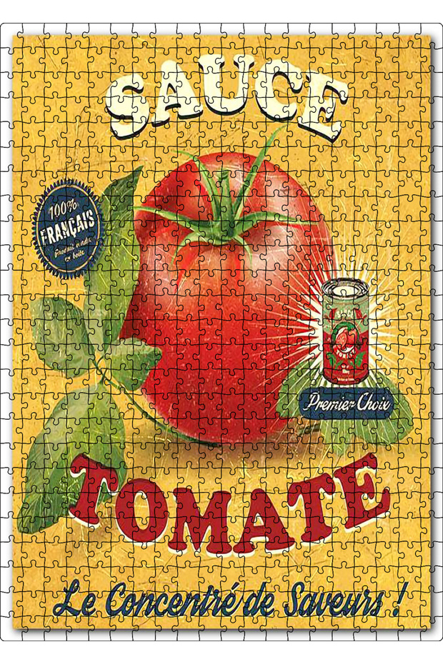 Cakasepetim Delicious Tomato Tomato Sauce Visual 500 Piece Puzzle Jigsaw Mdf (Wood)