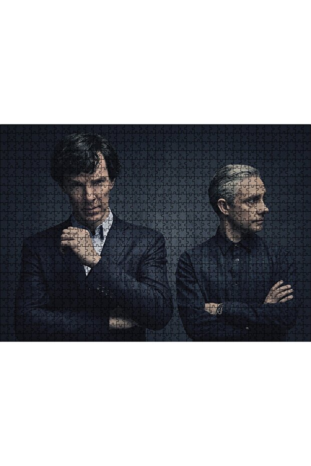 Cakasepetim Sherlock Holmes and Dr Watson 1000 Piece Puzzle Jigsaw Puzzle Mdf (Wood)