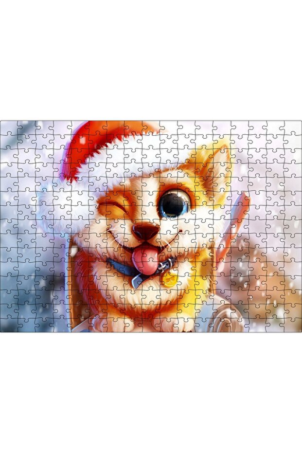 Cakasepetim the Dog and the Snows on the Mailbox 255 Piece Puzzle Jigsaw Mdf (Wood)