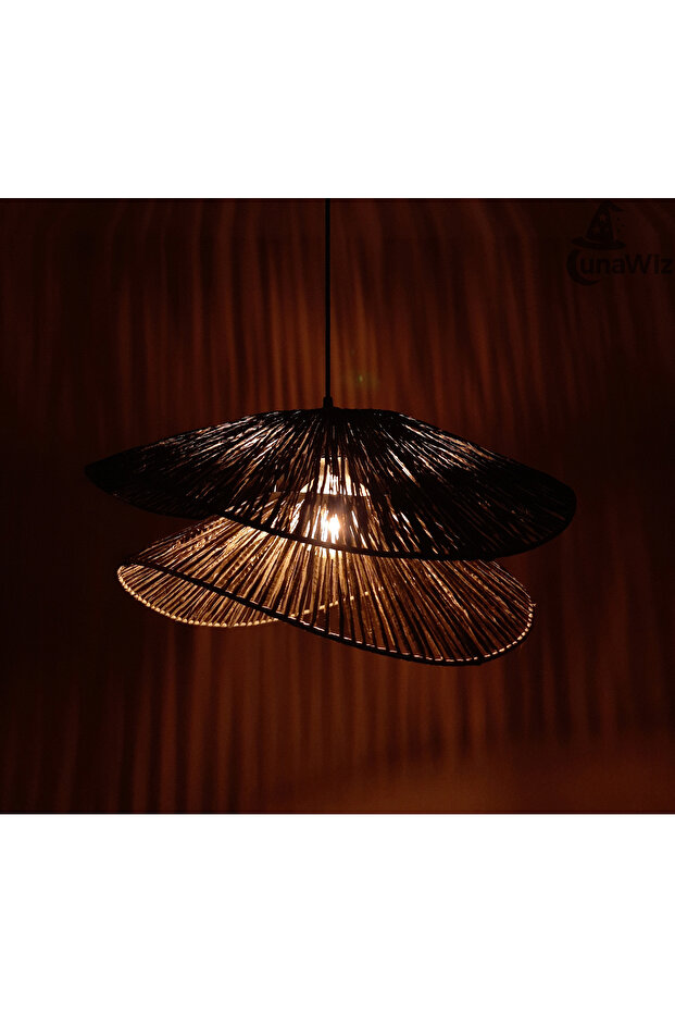 İstiridye Kağıt Rafya Avize - 8