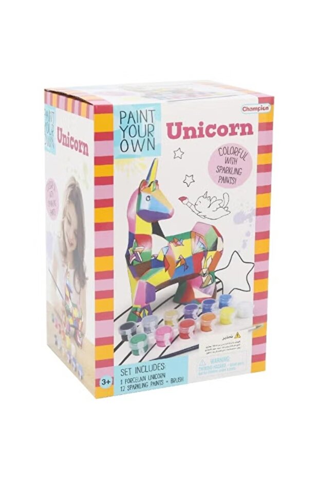 Paint Your Own Unicorn Arts and Crafts Learning Activity Set - 1