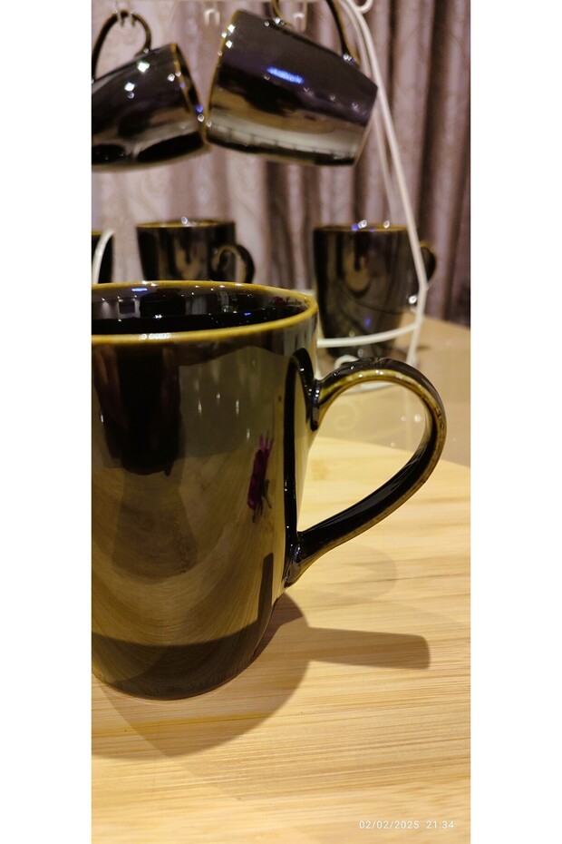 2nd Quality Black Muğ 350 ml - 1 Adet - 4