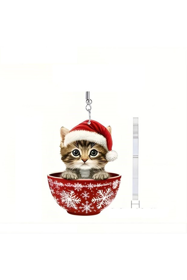 Cat Keychain with Cat Figure 3D (Yilbaşii) - 6