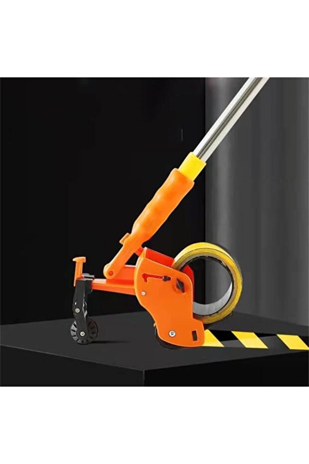 Bending-Free Floor Tape Applicator Quick-Sticking Device For Masking Paper With Extendable Pole - 7