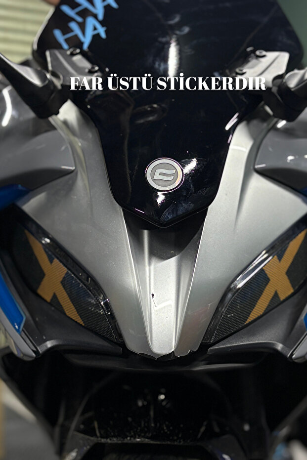 مجموعة ملصقات علوية للمصابيح الأمامية لـ CFMOTO SR250 لا تعيق الإضاءة (يمين ويسار)