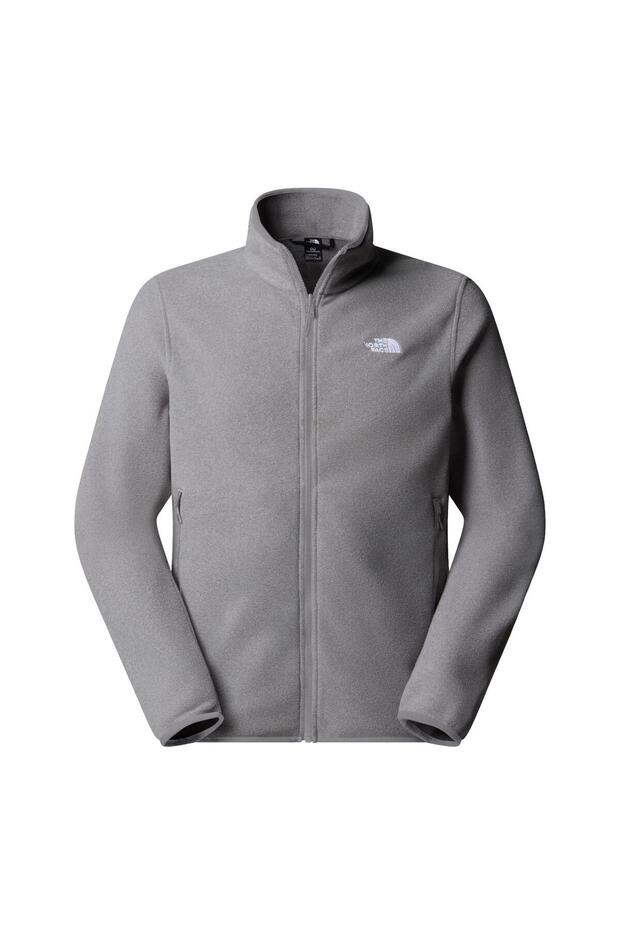 Men's Glacier Full Length Zippered Fleece Nf0A8D0Rcqı1 Gray-Xl