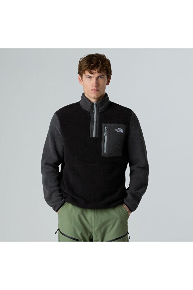 M YUMIORI 1/4 ZIP férfi pulóver NF0A883SS5H1 fekete-L - 3