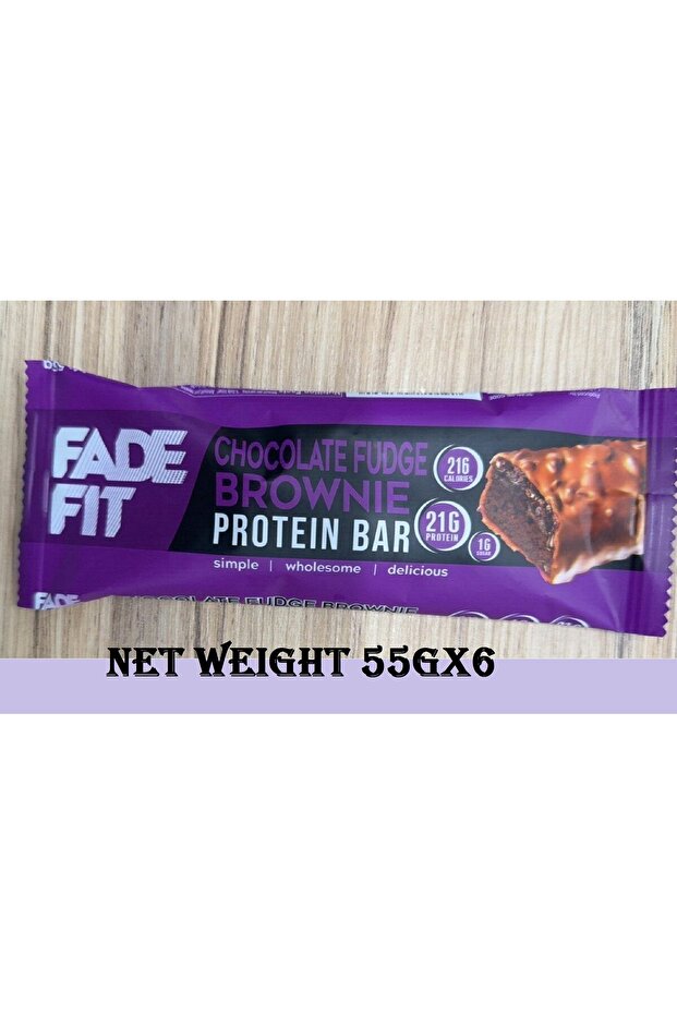 -Chocolate Fudge Brownie Protein Bar 55gx6