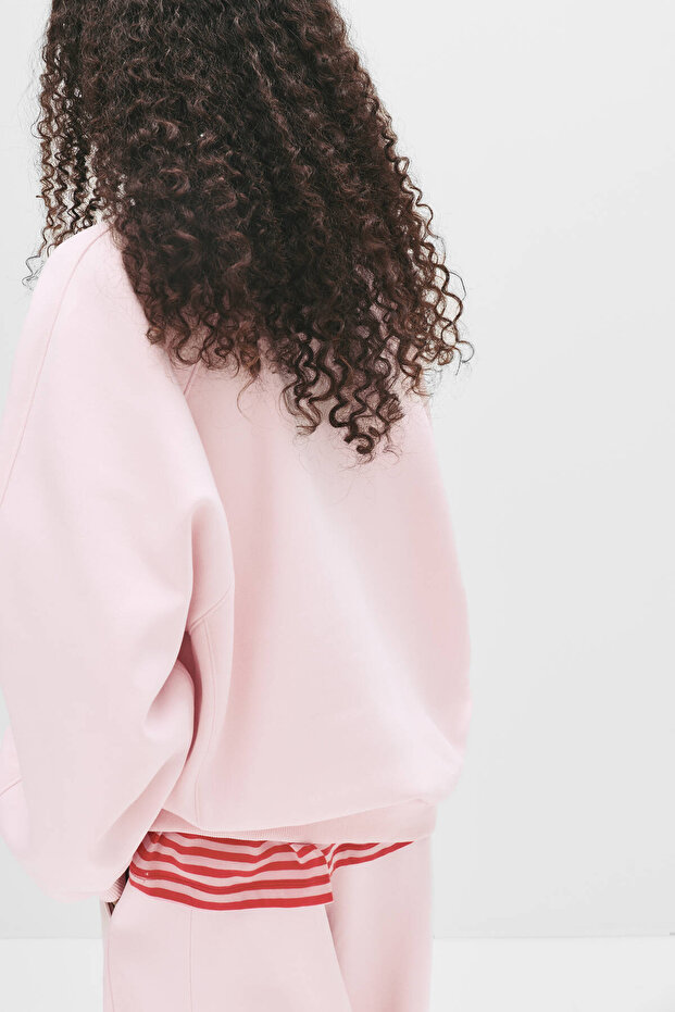 Oversize dikişli sweatshirt - 2