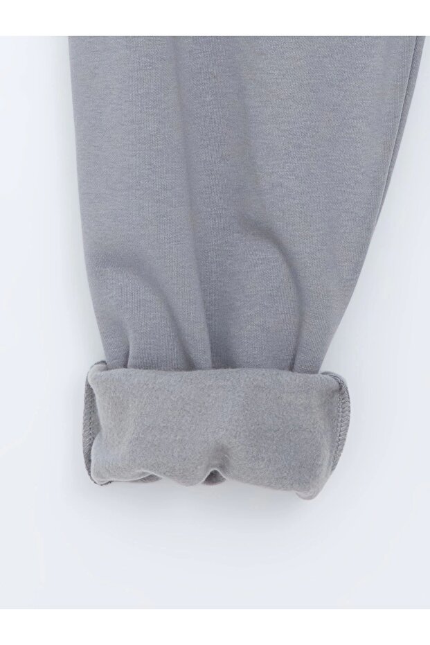 XSIDE Gri Rahat Kalıp Erkek Kalın Jogger Eşofman Altı - 6