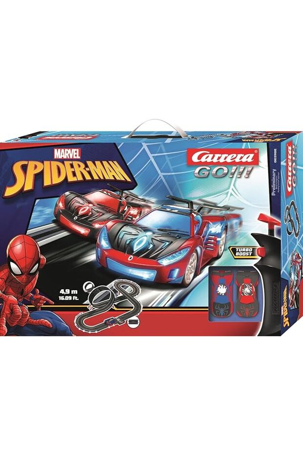 GO!!! Spider Racing Slot Car Track Set | 4.9m Loop Track | 2 Player Racing Game - 5