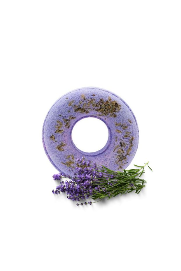 SPA Bath Bomb Donut Lavender | 125g – Lavender-Scented Donut for Relaxation and Skin Nourishment