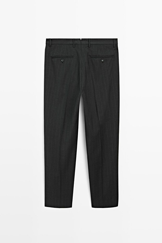 Pinstriped suit trousers - 8