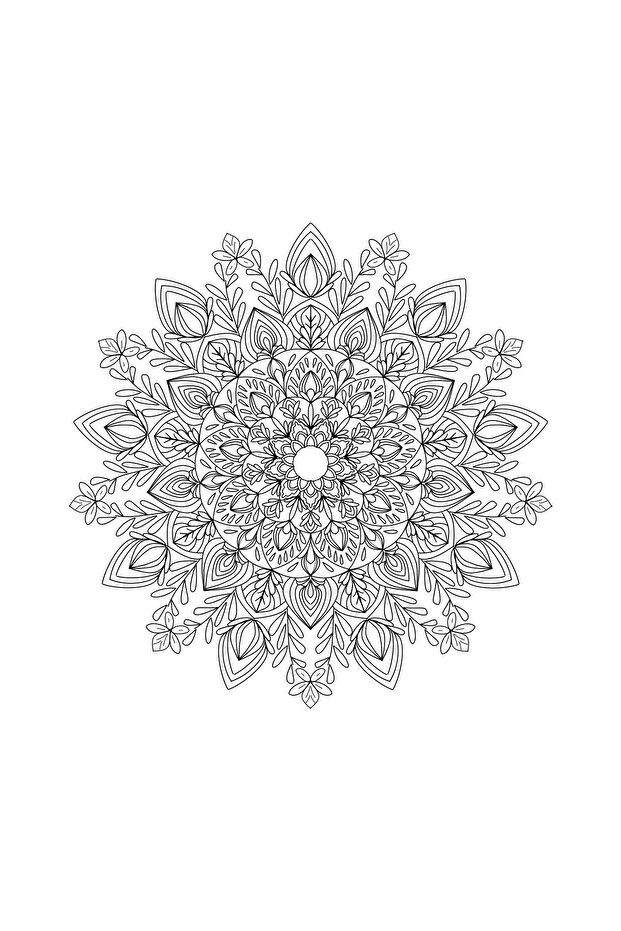 Renklerin Keyfi Büyükler İçin Mandala Boyama Kitabı - 4