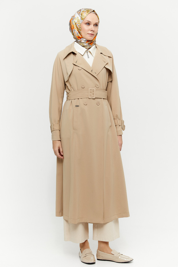 Bolerolu Krep Pardösü - 1