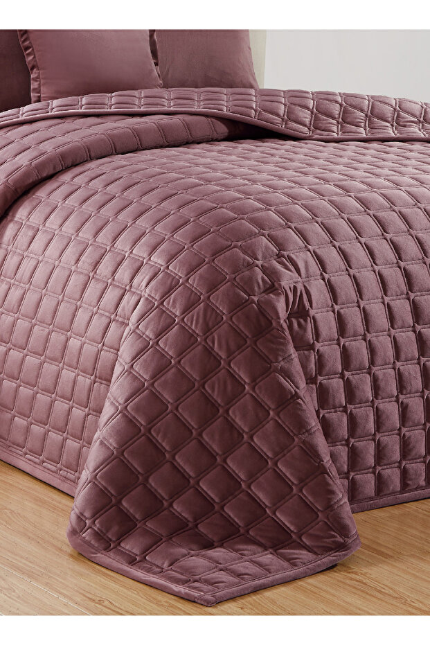 Soft Velvet Comforter set, 4 Pcs Soft Bedding Set, Single Size 160x210cm - 3