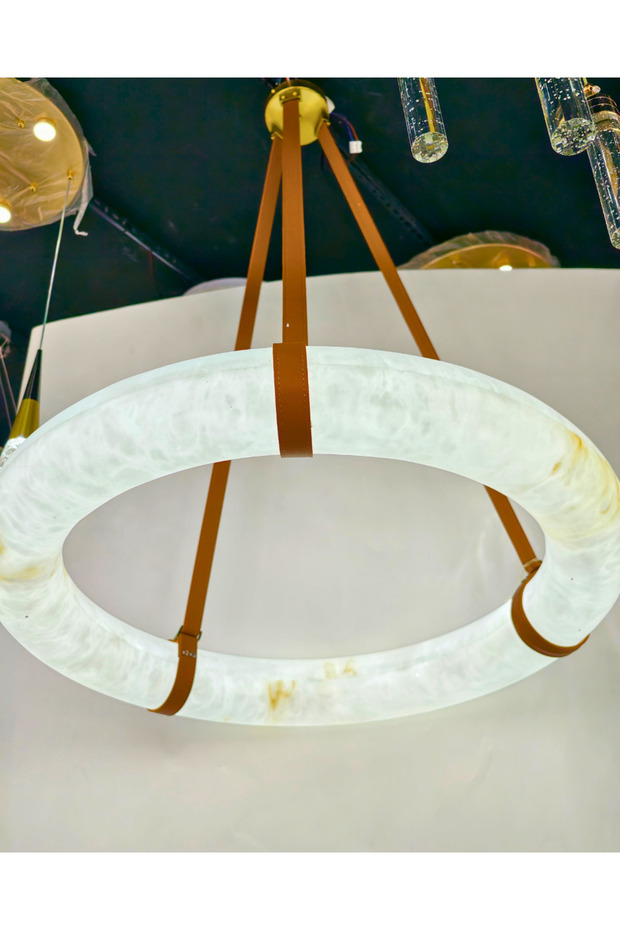 Big Size Mermer Premium Kalite Led Avize - 2