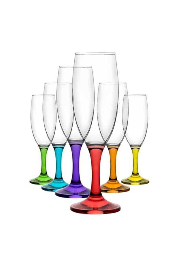 LAV-CORAL MISKET GOBLET 190cc 6PC ST