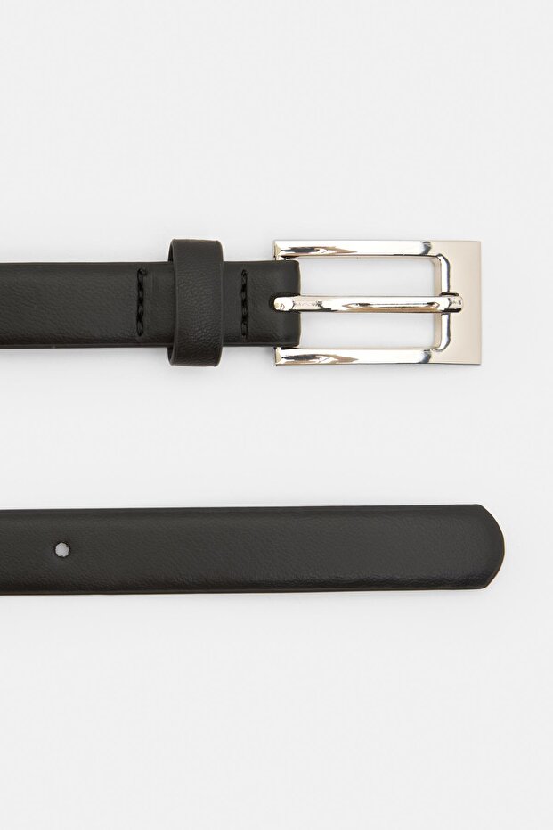 Dikdörtgen tokalı ince kemer - 4