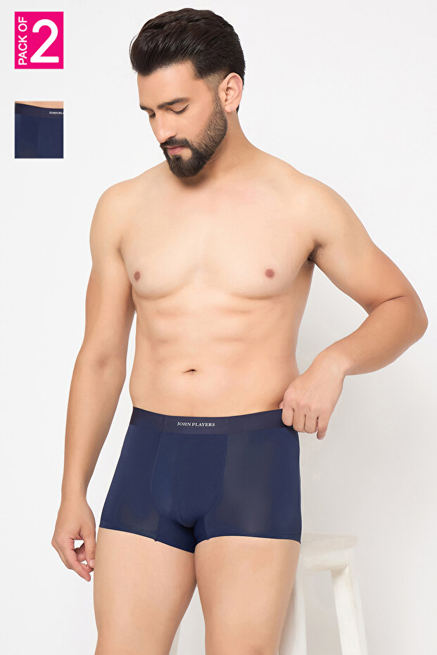 Pack of 2 John Players Modern Bonded Solid Trunks