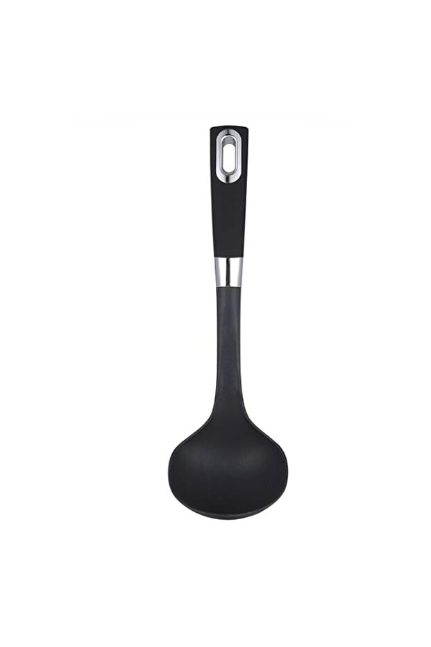 Bergner Ergo Nylon Ladle, Matt Black, 31.7 x 9.5 cm, BG38566BK