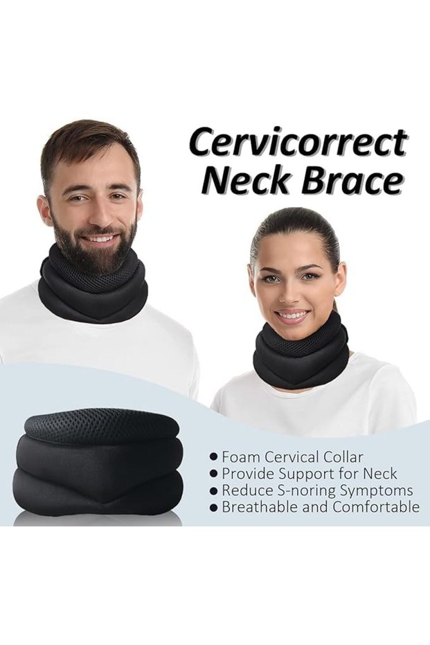 2PCS Anti-snoring Neck Brace Foam Shoulder and Neck Sleeve for Neck Pain Relief and Shoulder Relaxat
