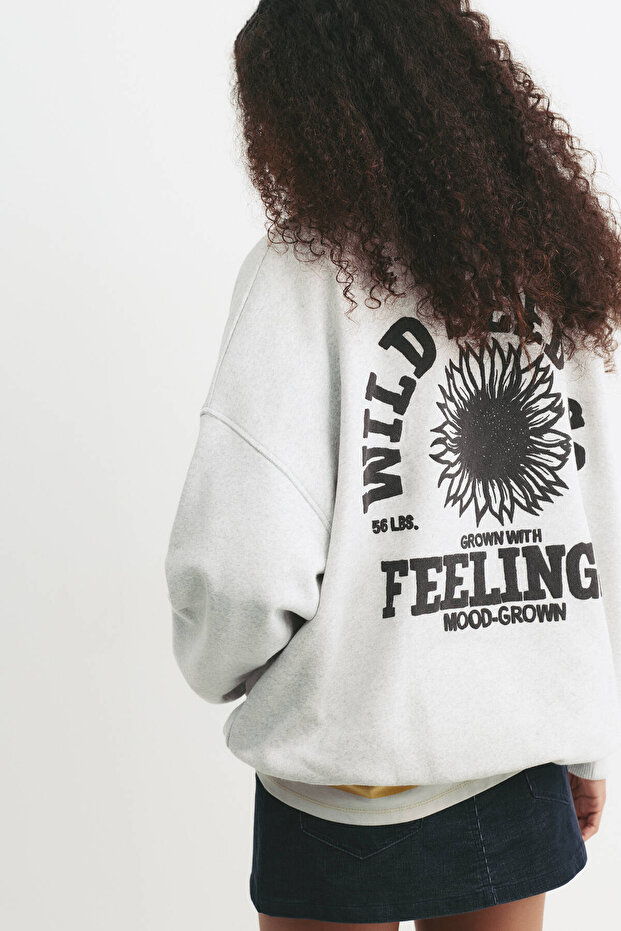 Ayçiçekli sweatshirt - 2