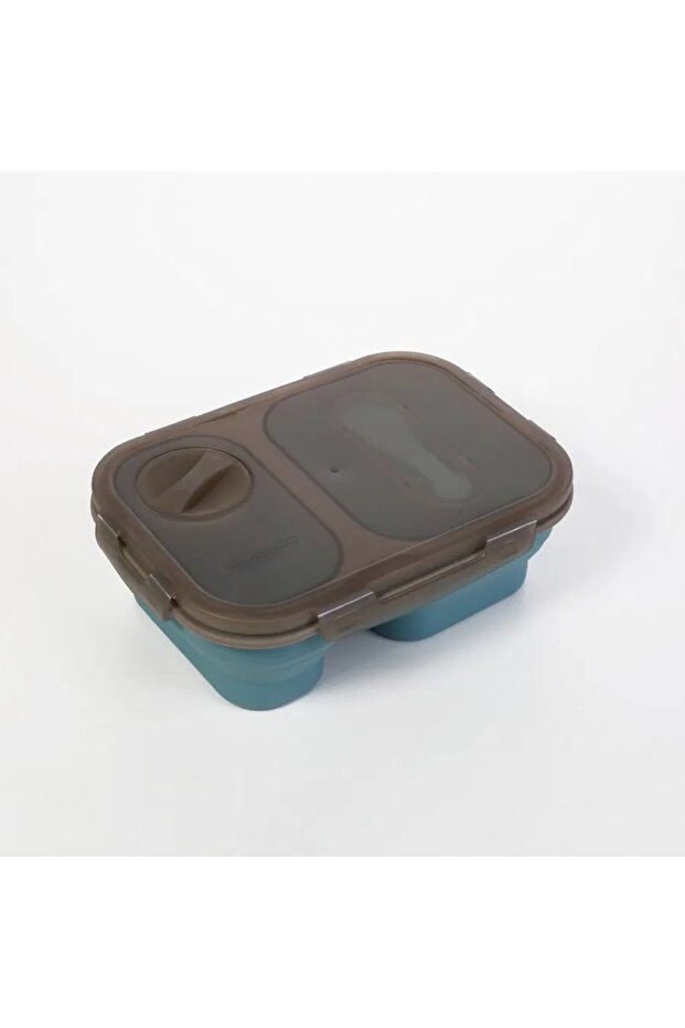 Square food container with two compartments - 2